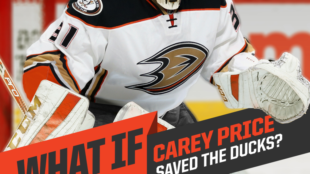 Cover of PUQ magazine featuring Carey Price in a Ducks jersey with the banner headline "What if Carey Price saved the Ducks?"